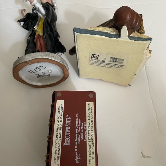 3 pieces lawyer Rare SCAT CERAMICA Figurine Poli Cesare -lawyer desk decoration - Picture 11 of 12